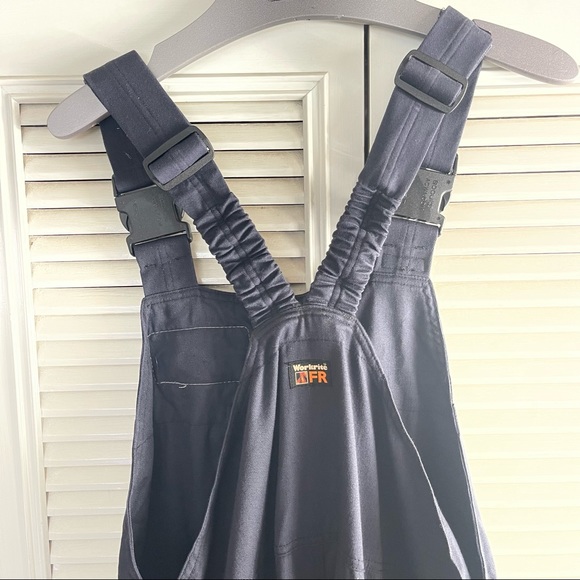 NWT WorkriteFR Flame-Resistant Soft Material Blue navy Overall Men size Large - Picture 11 of 16